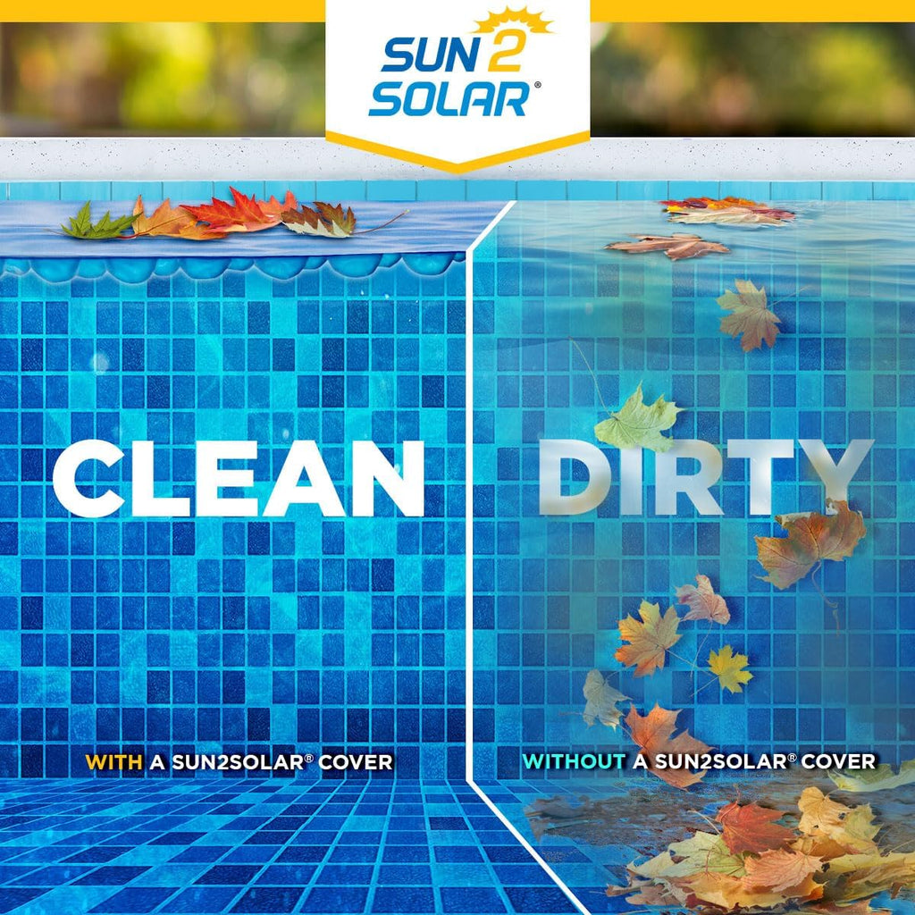 Sun2Solar Blue Rectangular Solar Pool Cover 20 ft x 40 ft - 800 Series