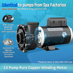 LINGXIAO Spa Pump 4 HP 2 Speed 220-240V 2 in Port 56 Frame - 56WUA400-II