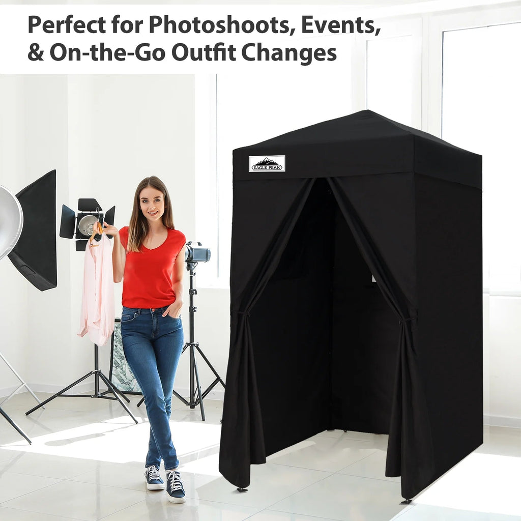EAGLE PEAK Ultra Compact 4 ft x 4 ft Pop-Up Changing Room Canopy - Flex