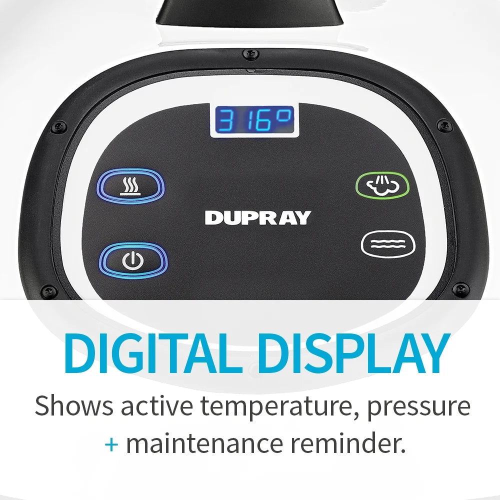 Dupray Tosca Commercial-Grade Steam Cleaner, 1600W, 25-Piece Kit - Tosca