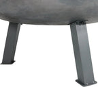 Sunnydaze Decor Rustic Cast Iron Outdoor Raised Fire Pit Bowl, 34-Inch, Rust - RCM-LG570