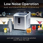 Igloo Self-Cleaning Countertop Ice Maker, 1.5 qt, 26 lbs/24 Hours, Aqua
