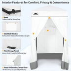 EAGLE PEAK Ultra Compact 4 ft x 4 ft Pop-Up Changing Room Canopy - Flex