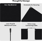 MEASUREMAN Snow Melting Mats - 20 x 60 Inch, 3 Pieces, Rubber Heated Mats