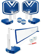 GoSports Splash Hoop 2-in-1 Pool Basketball & Volleyball Game Set - BB-SP-PRO-FULLCOURT