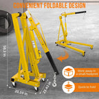 GARVEE 2 Ton Folding Hydraulic Engine Hoist With Lever