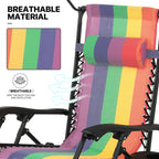 MoNiBloom Zero Gravity Reclining Chairs Set Of 2 With Canopy Shade And Headrest, Black - 330 lbs
