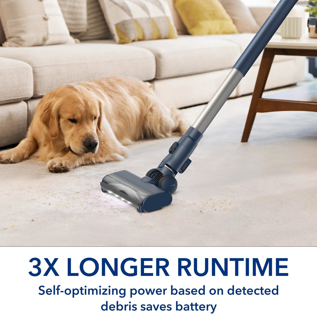 Tineco Smart Cordless Stick Vacuum With ZeroTangle Brush, iLoop Auto Power, 40 Min, HEPA - S10 ZT