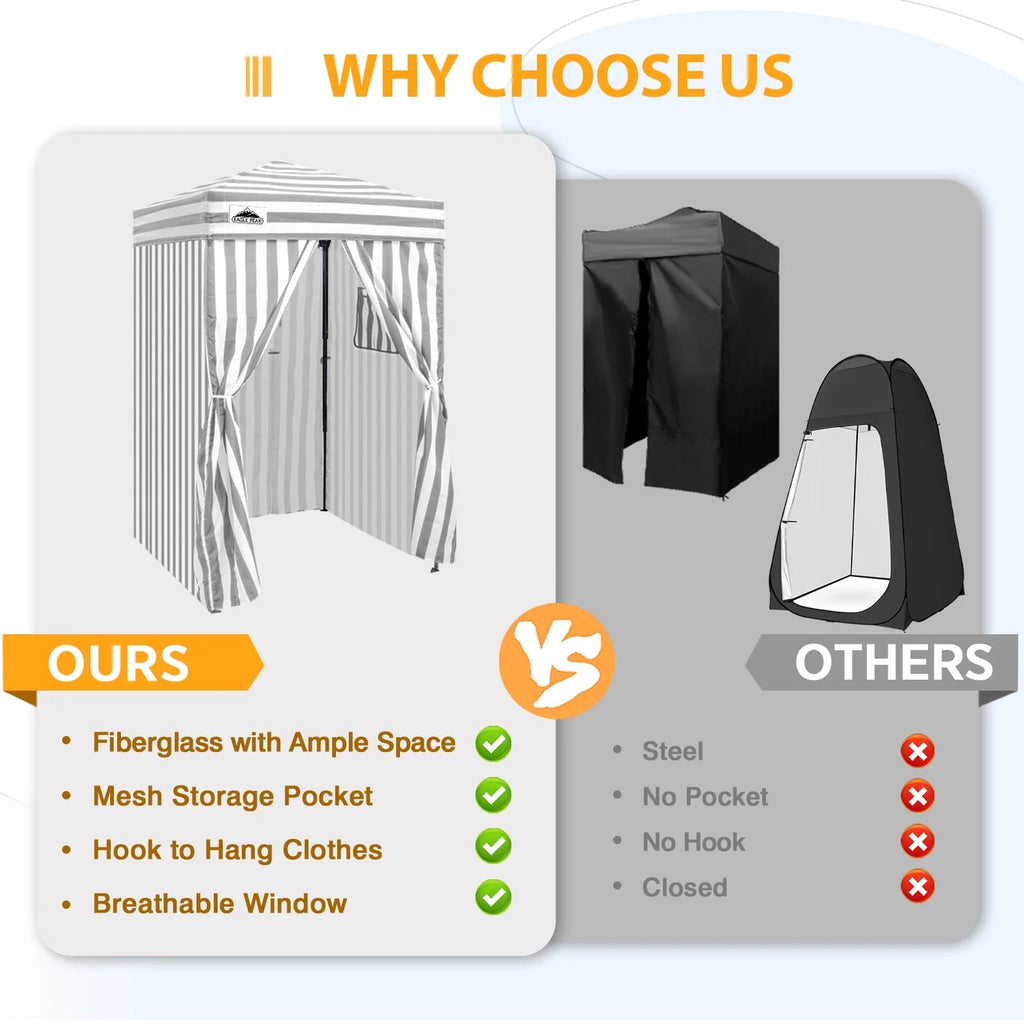 EAGLE PEAK Ultra Compact 4 ft x 4 ft Pop-Up Changing Room Canopy - Flex