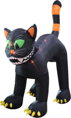 BZB Goods Animated Halloween Inflatable Black Cat, 112 x 43 x 130 inches