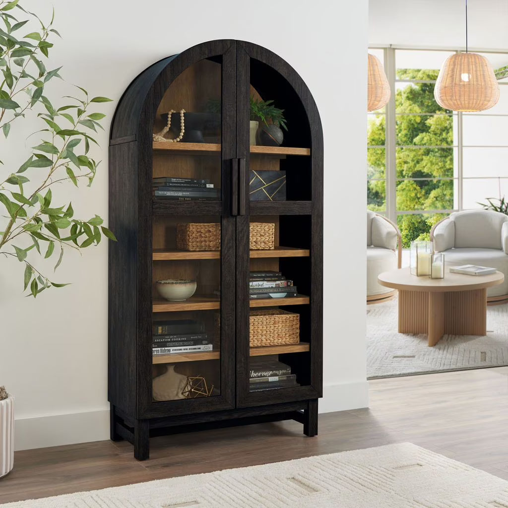 Better Homes & Gardens Juliet Arch Accent Cabinet, Black Finish - BHF336158813005, BHF336158813031, BHF336158813035