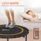 BCAN Foldable Fitness Trampoline 40in/48in, 450/550 LBS Capacity