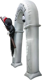 HAO Halloween Inflatable Grim Reaper Arch, 7.8 ft