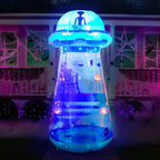 Joiedomi 9ft Tall Halloween Inflatable UFO Yard Decoration