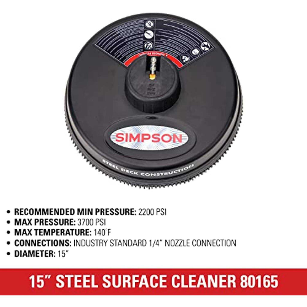 Simpson 15 Inch Pressure Washer Surface Cleaner - 80165