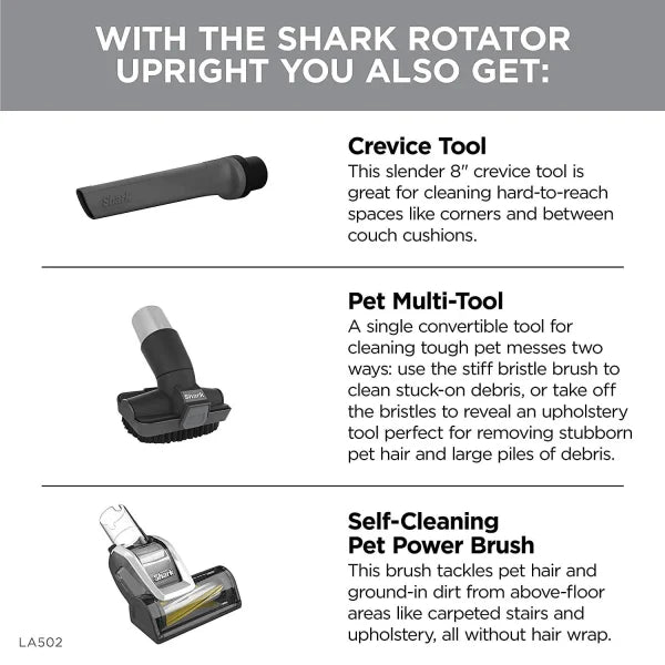 Shark Rotator Lift-Away ADV DuoClean Engage Upright Vacuum With Self-Cleaning Brushroll - LA502