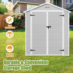 Enyopro Horizontal Resin Outdoor Storage Shed, 306Gal, 55.9in L x 29.52in W x 43.3in H