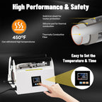 40oz Tumbler Heat Press for Sublimation, White Red - 40oz Tumbler Heat Press