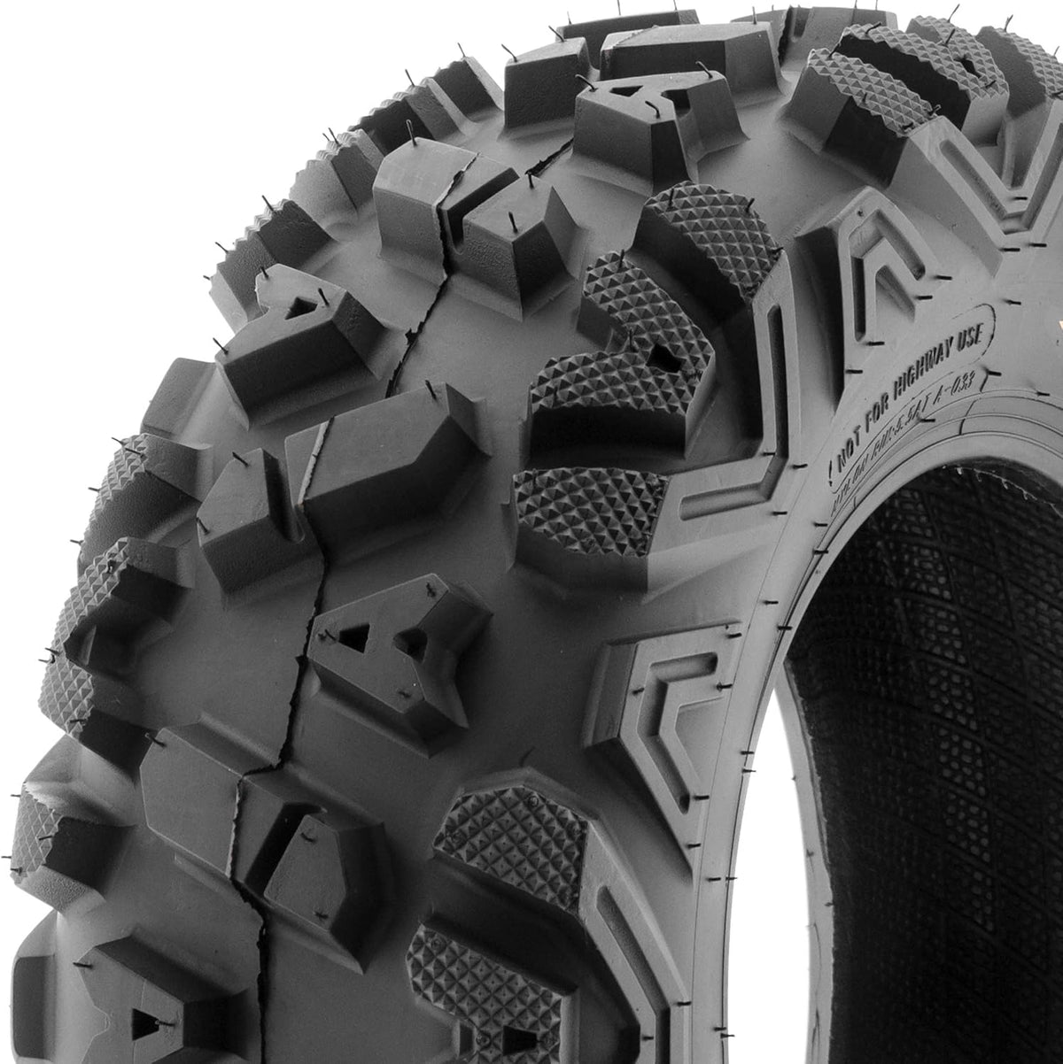 ATV UTV All-Terrain Replacement Tires Set Of 4, 25x8-12 Front And 25x10-12 Rear