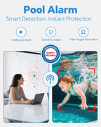 Floating Pool Safety Alarm - 110dB Alert