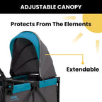 Jeep Sport All-Terrain Stroller Wagon With Canopy And Parent Organizer