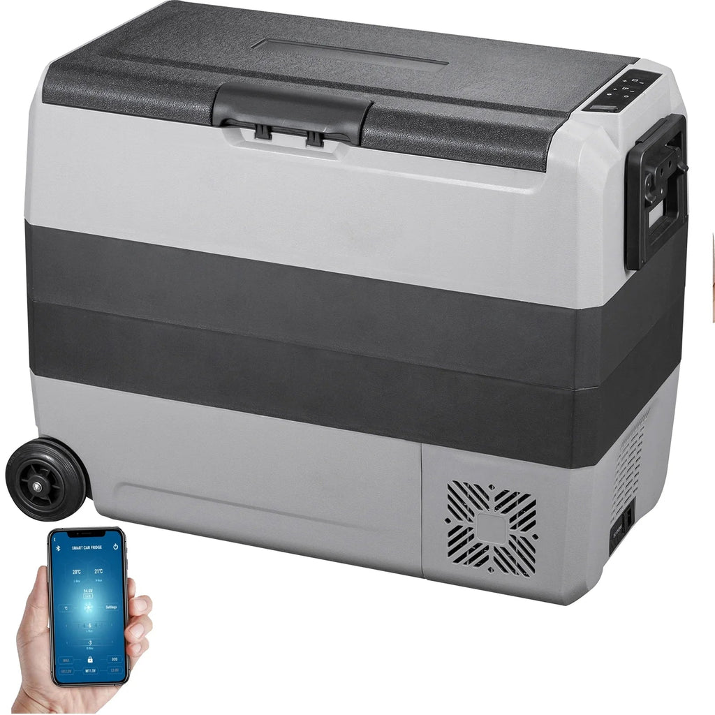 VEVOR Dual-Zone Car Refrigerator Freezer, 48QT - T45K