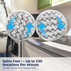 Brand Steam Mop With Rotating Pads - Scrubbing Floor Cleaner