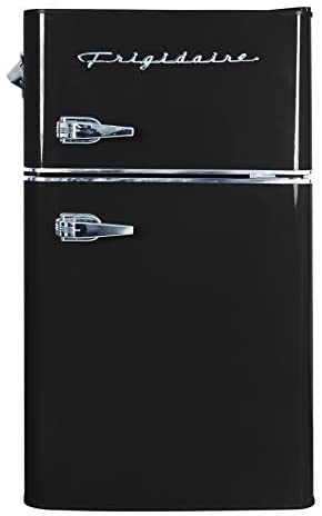 Frigidaire 3.2 Cu Ft Red 2-Door Retro Bar Fridge With Side Bottle Opener - EFR840-RED