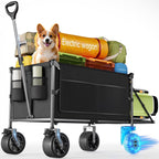 KEESTP Electric Utility Wagon, 300W, 330 Pounds, 6.5 Inch All-Terrain Wheels