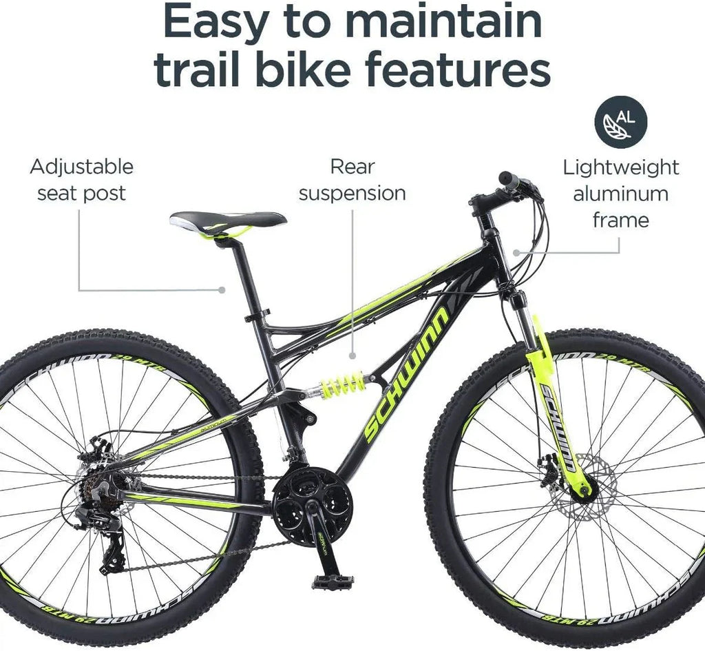 Schwinn Traxion Mountain Bike - 29-Inch Wheels, Full Suspension