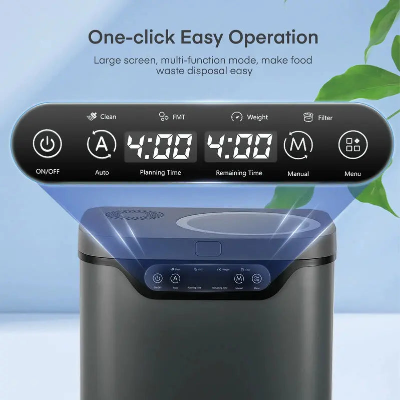 FOHERE 4L Countertop Electric Kitchen Composter, Gray