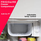 Frigidaire Retro Compact Refrigerator 1.6 cu ft 16 in D x 18 in W x 18.5 in H Moonlight - EFR176