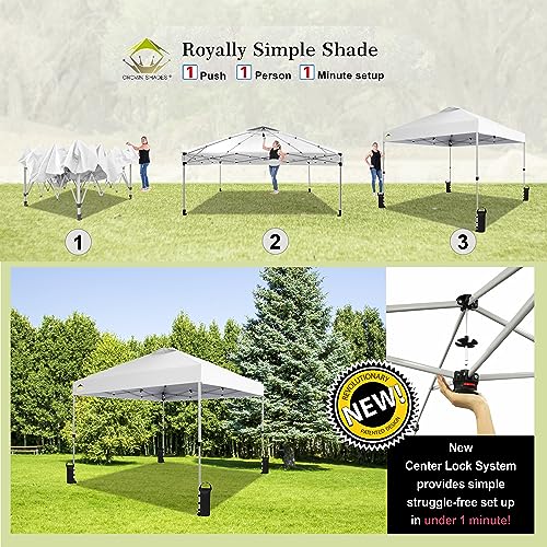 Crown Shades Pop-Up Canopy, 10' x 10', With Wheeled Carry Bag