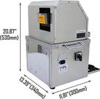EQCOTWEA Electric Sugar Cane Juicer Press Machine With Three Stainless Steel Rollers