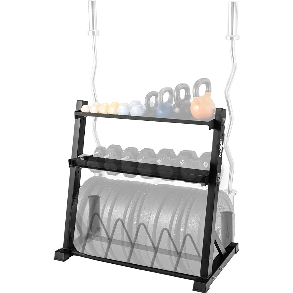 Yes4All Multi-Functional Weight Storage Rack - 1000LBS Capacity