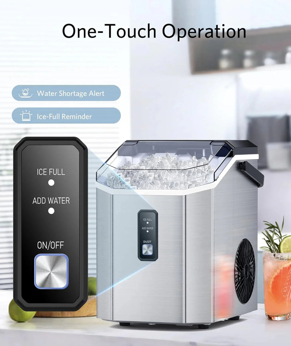 Countertop Nugget Ice Maker, 35lbs/24H, 1.2Qt Tank