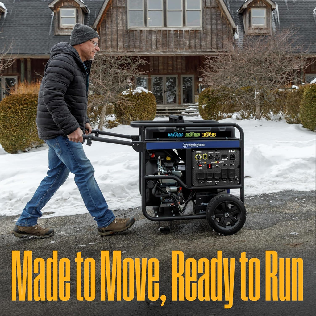 Westinghouse Tri-Fuel Portable Generator 18 000 Peak Watt - WGen14500TFc