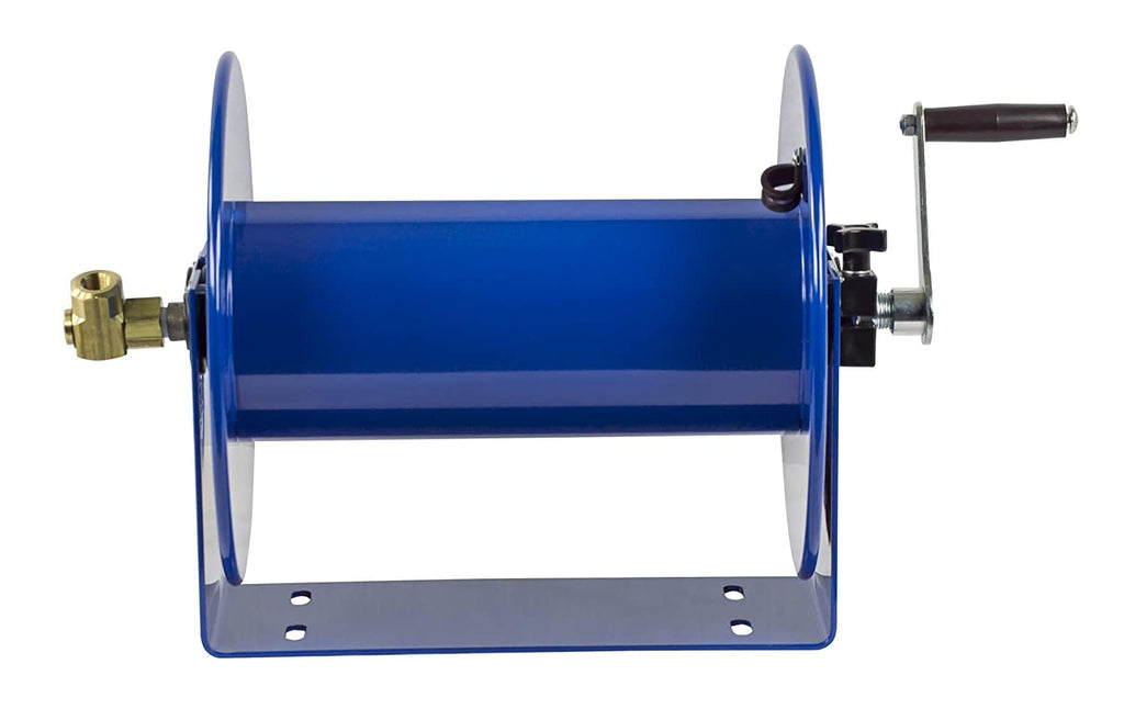 Coxreels Compact Hand Crank Steel Hose Reel, 4,000 PSI, Holds 3/8 in x 50 ft Hose - 112-3-50