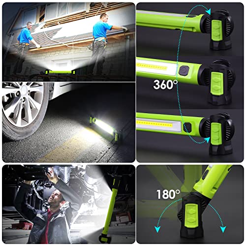 Ropelux Rechargeable Magnetic Underhood Work Light, 2500LM, 5200mAh