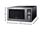 Impecca Countertop Microwave Oven 1.2 cu. ft., 1000 Watts, Stainless Steel - CM-1295ST