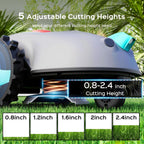 YARDCARE Robot Lawn Mower With HD Vision Navigation, 6.3-In Cutting Width - V100