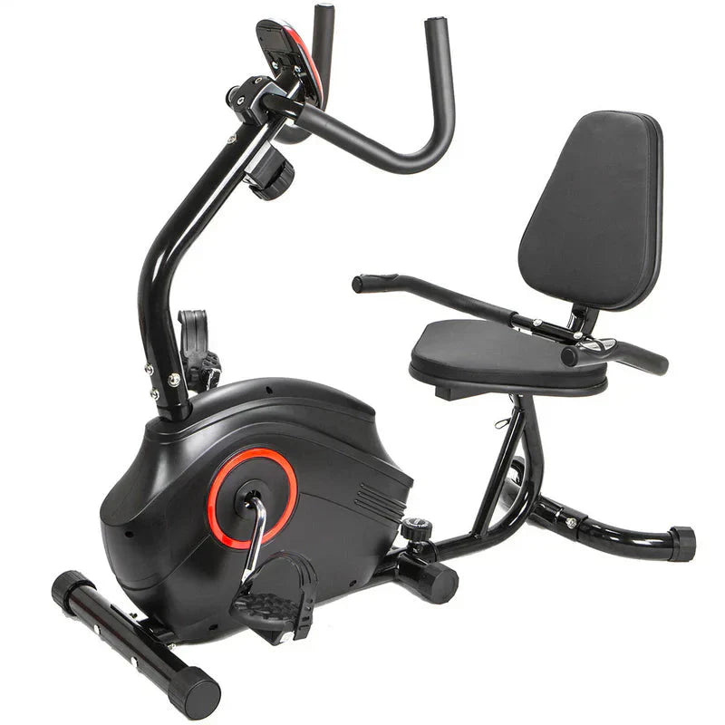 Recumbent Exercise Bike - 8-Level Magnetic Resistance