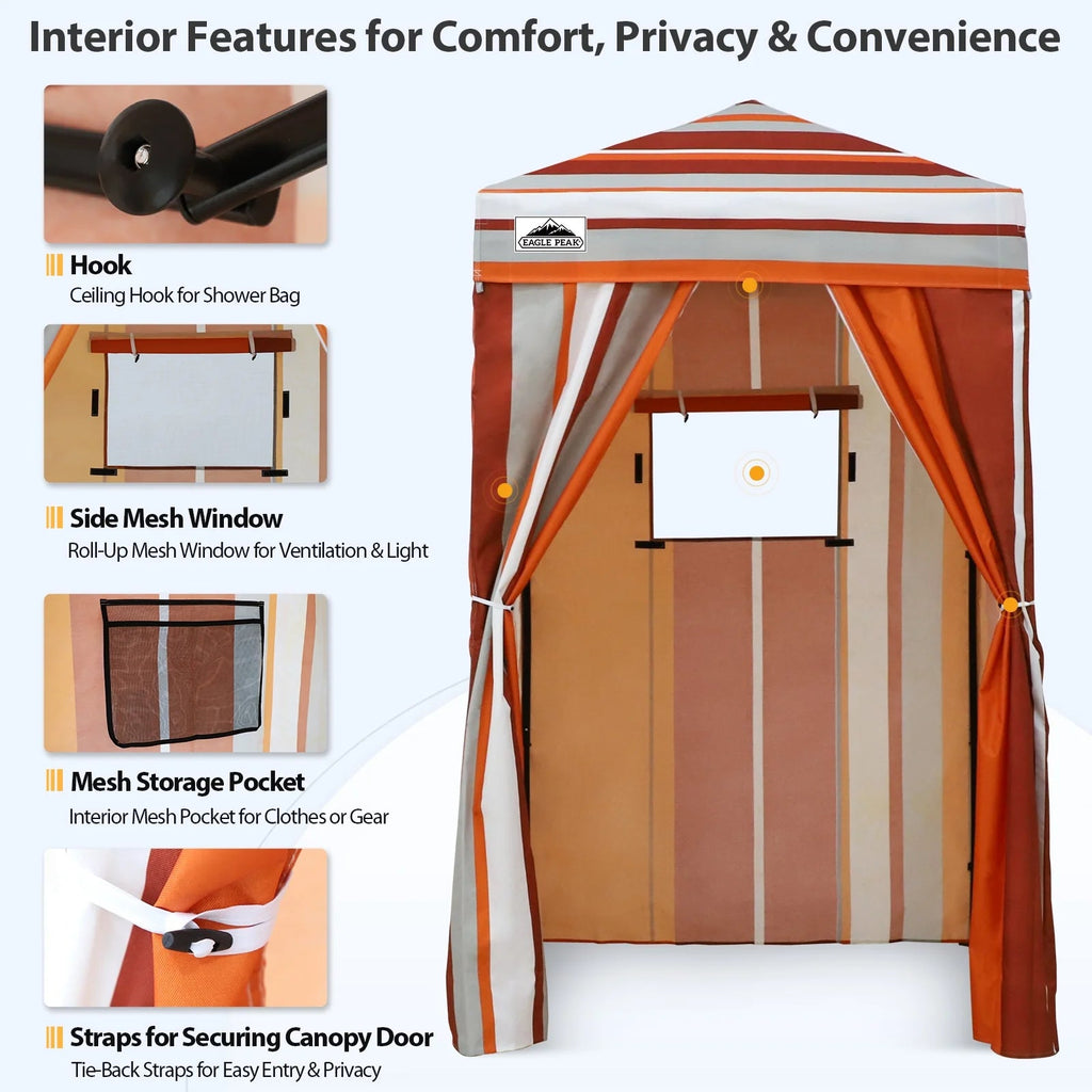 EAGLE PEAK Ultra Compact 4 ft x 4 ft Pop-Up Changing Room Canopy - Flex
