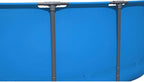 Steel Pro MAX 14 Foot x 48 Inch Round Steel Frame Above Ground Pool Set With 1,000 Filter Pump, Ladder And Cover - Gray