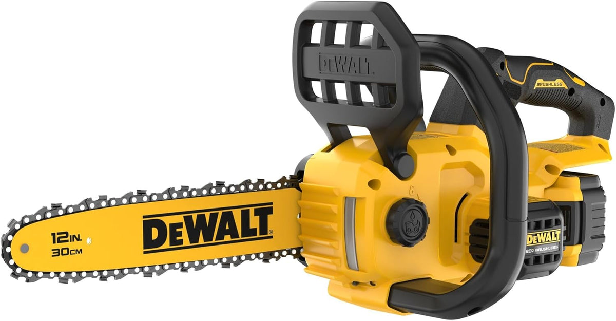 DEWALT 20V MAX 12 in Cordless Chainsaw Kit With Battery And Charger - DCCS621P1