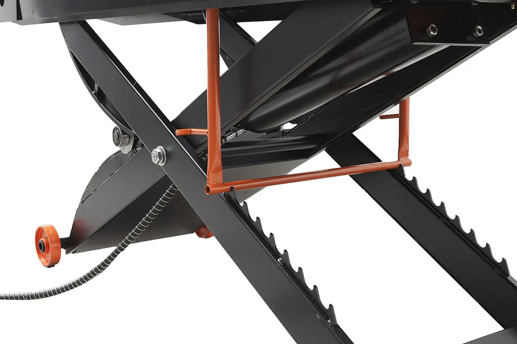 APlusLift Air-Operated Motorcycle & ATV Lift Table, 1500LB, 48in Wide With Side Extensions - MT1500X