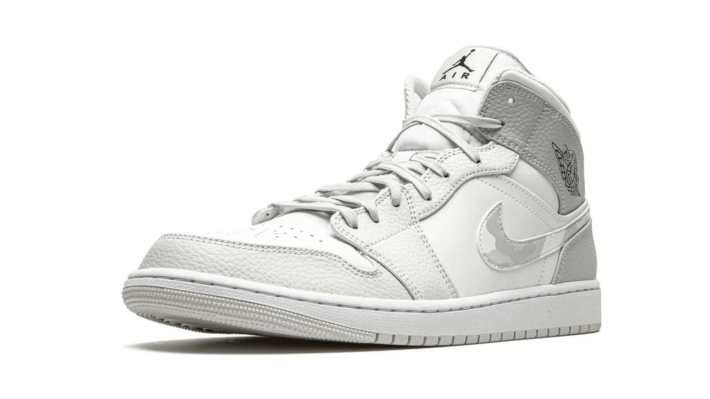 Air Jordan 1 Mid White Camo Sneakers
