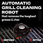 Grillbot Automatic Grill Cleaning Robot With Nylon Brushes, Black, Carry Case