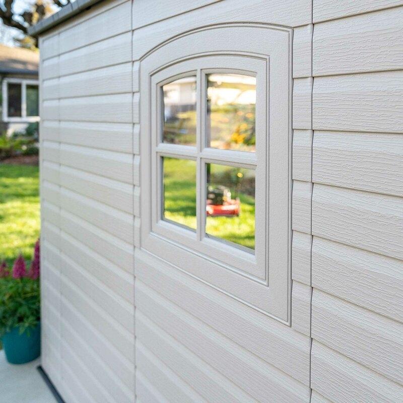Lifetime Plastic Storage Shed 8 ft. W x 15 ft. D, Desert Sand - 60075