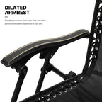 MoNiBloom Zero Gravity Reclining Chairs Set Of 2 With Canopy Shade And Headrest, Black - 330 lbs